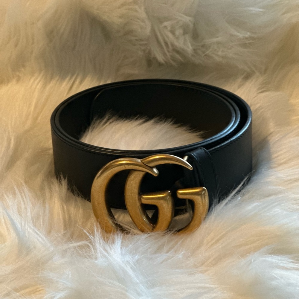 Authentic GUCCI GG MARMONT 2015 RE-EDITION WIDE BELT